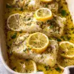 Garlic Butter Lemon Baked Cod