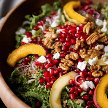 Autumn Harvest Salad with Pomegranates
