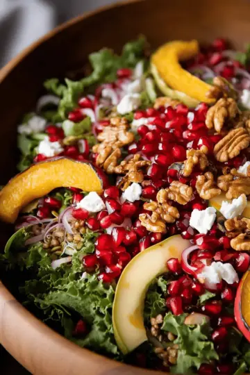Autumn Harvest Salad with Pomegranates