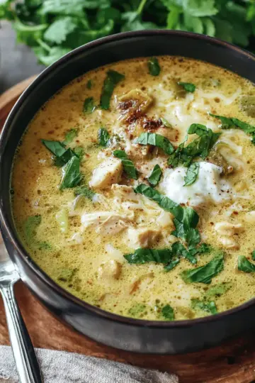 Creamy Green Enchiladas Chicken Soup