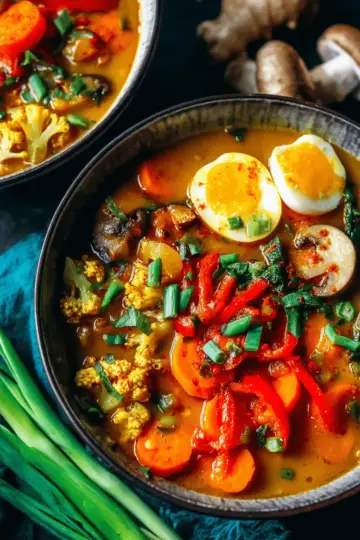 Vegetable Coconut Curry Soup