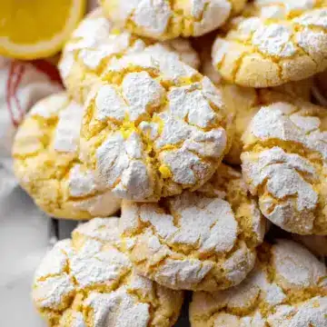 Very Lemon Crinkle Cookies