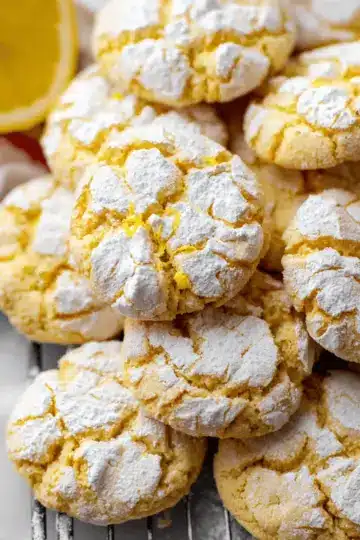 Very Lemon Crinkle Cookies