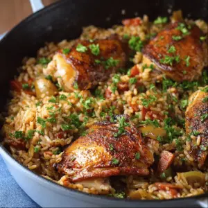 One Pot Chicken and Dirty Rice