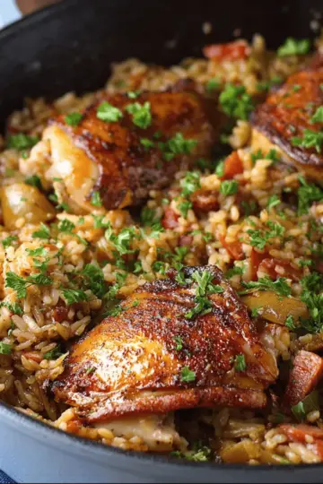 One Pot Chicken and Dirty Rice