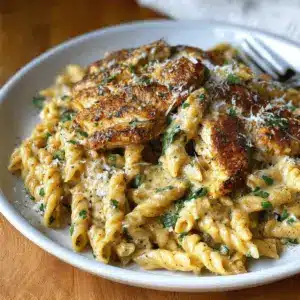 Garlic Parmesan Chicken and Pasta