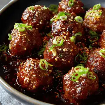 Korean Barbecue-Style Meatballs