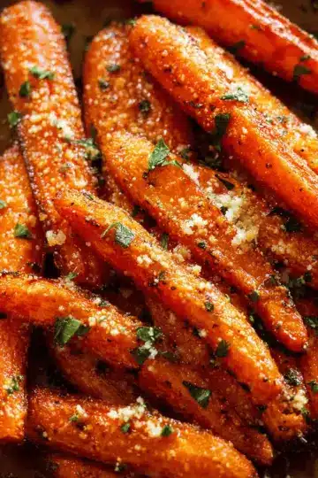 Parmesan Garlic Roasted Carrots