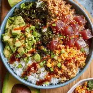 Crunchy Rice Spicy Tuna Bowls