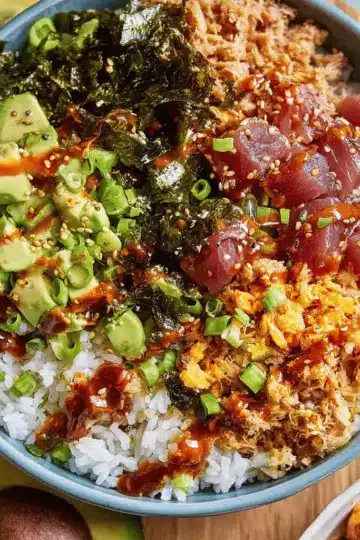 Crunchy Rice Spicy Tuna Bowls