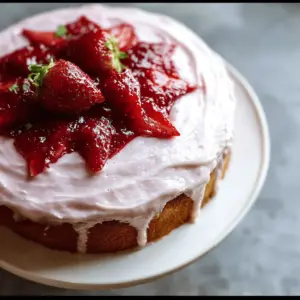 Homemade Strawberry Cake