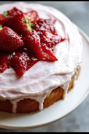 Homemade Strawberry Cake