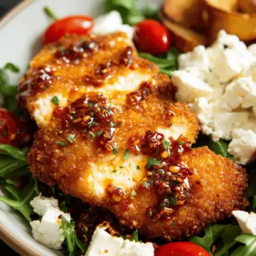 Crispy Hot Honey Feta Chicken