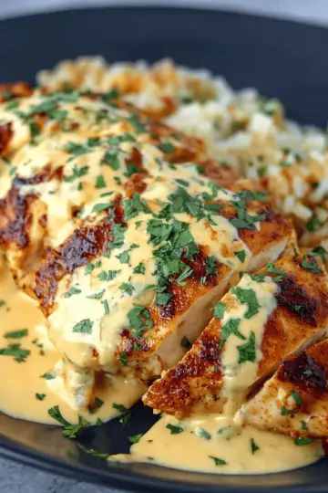 Mexican Chicken with Cheese Sauce