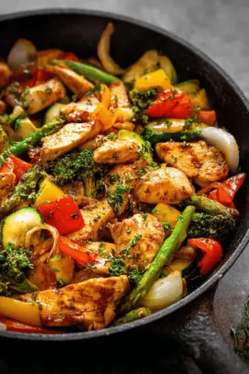 Chicken and Vegetables Skillet