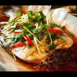 Sizzling Ginger Steamed Fish