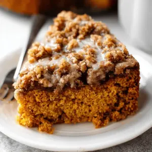 Pumpkin Coffee Cake with Crumb Topping