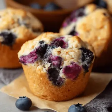 1 Bowl Vegan Blueberry Muffins
