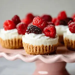 Mini No-Bake Cheesecakes