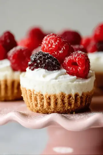 Mini No-Bake Cheesecakes