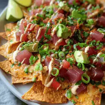 Tuna Poke Nachos