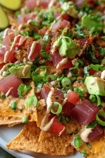 Tuna Poke Nachos
