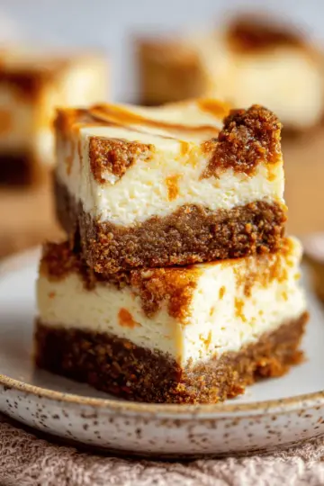 Carrot Cake Cheesecake Bars
