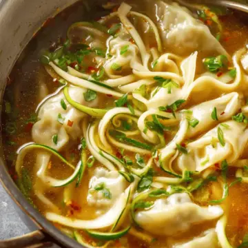 Gyoza Soup (Japanese Dumpling Soup)