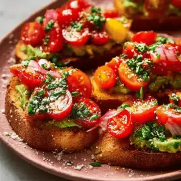 Tomato and Avocado Bruschetta
