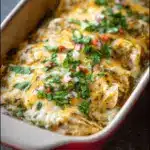 Easy Green Chicken Enchiladas