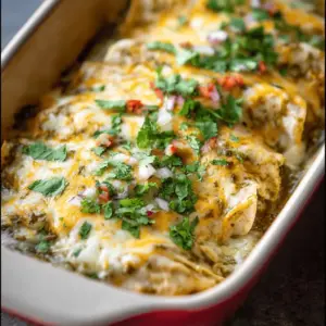 Easy Green Chicken Enchiladas