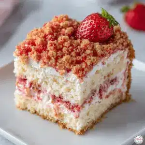 Strawberry Crunch Cake