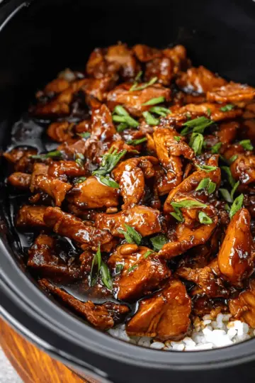 Crockpot Bourbon Chicken