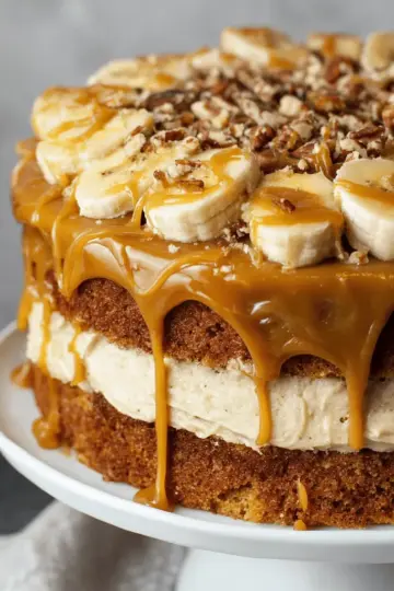 Banana Cake with Salted Caramel Frosting