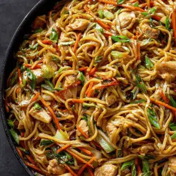 Chicken Chow Mein with Best Chow Mein Sauce