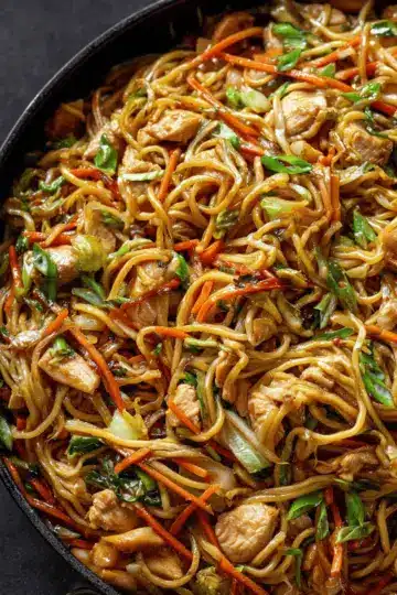 Chicken Chow Mein with Best Chow Mein Sauce