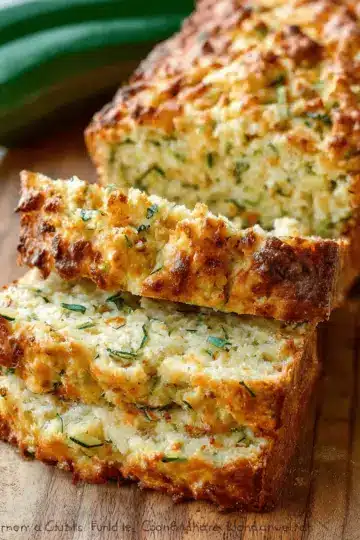 Zucchini Cheddar Cheese Herb Beer Bread