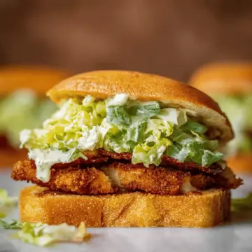 Crispy Chicken Caesar Sandwiches
