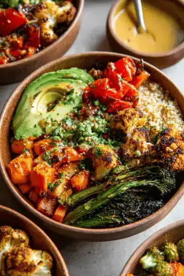 Roasted Veggie Glow Bowls