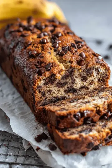 Super Moist Chocolate Chip Banana Bread