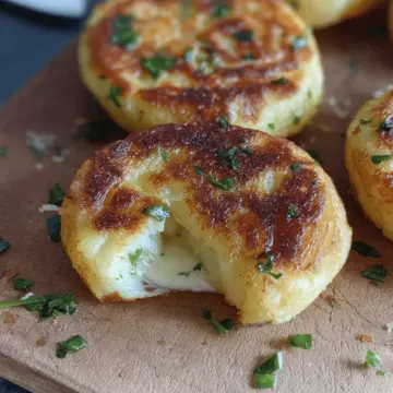 Cheese Stuffed Potato Cakes