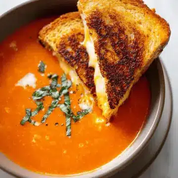 Easy Tomato Soup With Grilled Cheese