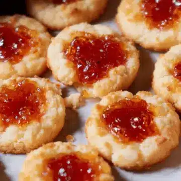 Cheesy Thumbprints with Pepper Jelly
