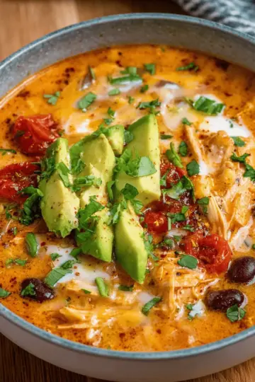 Creamy Chicken Enchilada Soup