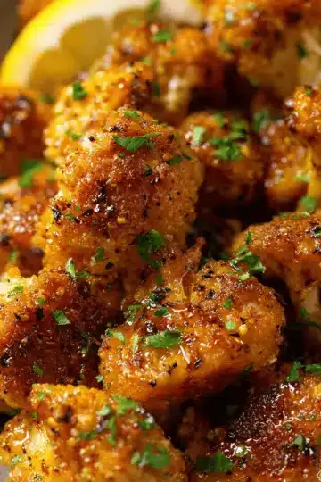 Lemon Pepper Cauliflower Wings