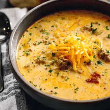 Award Winning Cheeseburger Soup