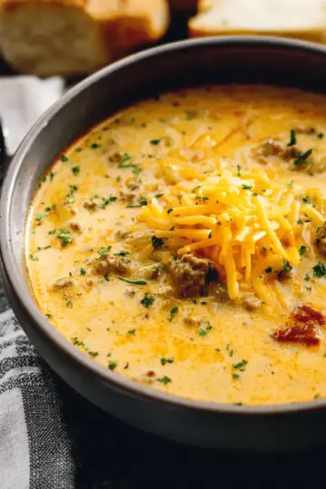 Award Winning Cheeseburger Soup