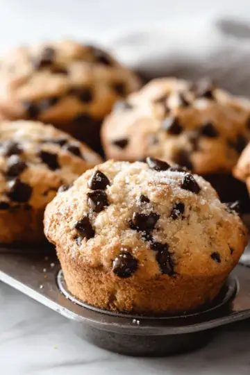 Bakery-Style Chocolate Chip Muffins