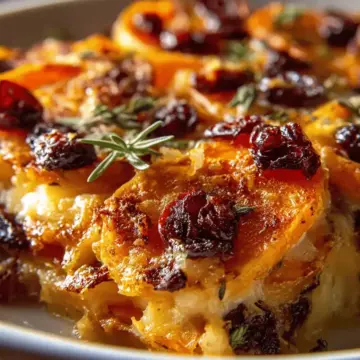 The Ultimate Sweet Potato and Cranberry Gratin Recipe