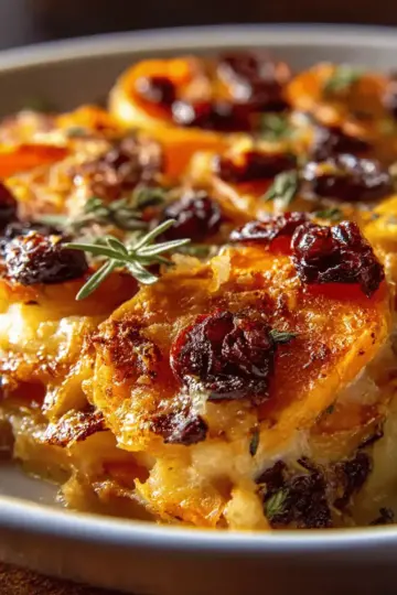 The Ultimate Sweet Potato and Cranberry Gratin Recipe